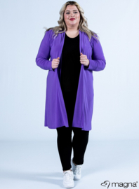 Open Front Loose Cardigan (N-2201) 021-Purple