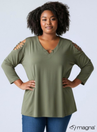 Rings Tunic (C-2607) 022-Light Khaki