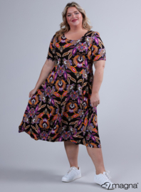 Long A-Line Dress (C-2203-VP) V25021-Paisley Purple