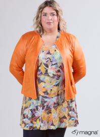 Kort Leather Look jasje (K-31-LL) 019-Orange