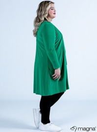 Open Front Loose Cardigan (N-2201) 058-Brazil Green