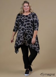 Tuniek Punten 3Q-mouw(C-0001-HVP) - X59061-Leopard Taupe
