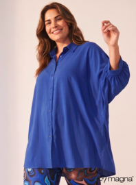 Button Down Flowy Tunic (C-2617) 060-Royal Blue