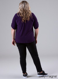 Roll Sleeve Top (B-9001) 059-Dr.Paars