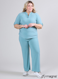 Roll Sleeve Top (B-9001) 077-Light Petrol