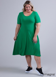 Long A-Line Dress (C-2203) 058-Forrest Green