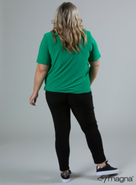 Short Sleeve Puffy Shirt (B-8018) 058-Forrest Green