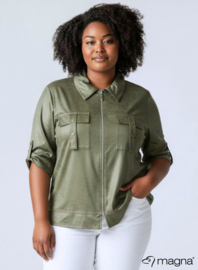 Flap Zip Jacket (K-2601-LL) 022-L.Khaki