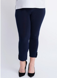 Legging met omslag en knoop (F-03) 017-Marine *