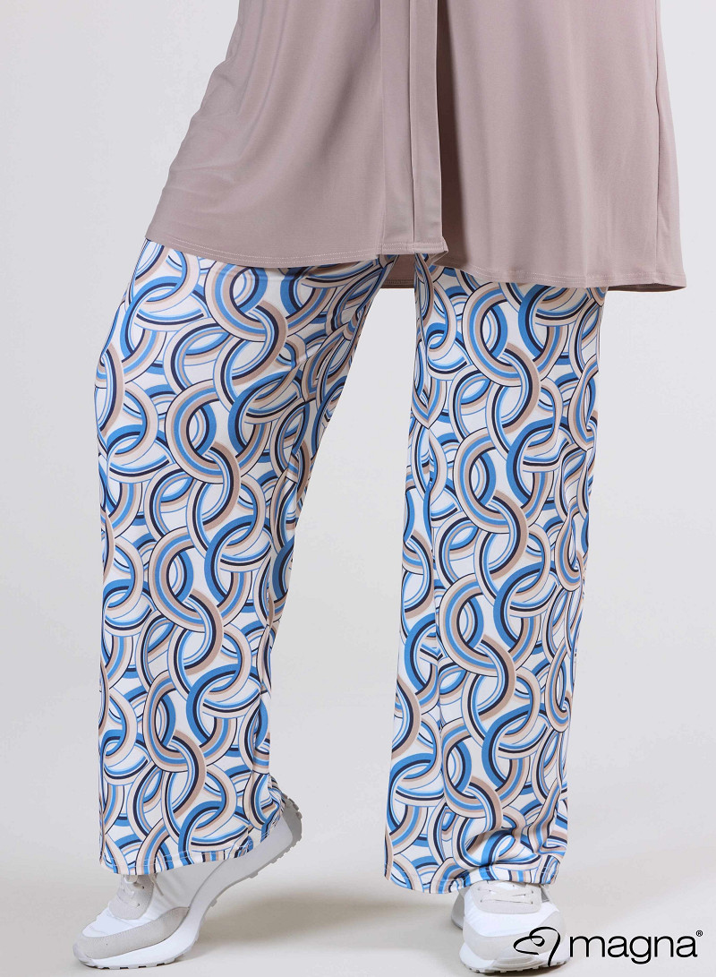 Broek Basic (D-03-PR) T74071-Rings Blue-Sand