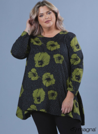 Tuniek Isabel (C-4051-HVP) W25008-Flower Dots Lime
