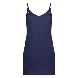 RJ Pure Color Dames Jurkje V-Hals -202-Dr.Blue
