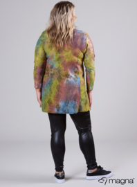 Lange basic shirt (B-6004-MSH) U56008-Tie Dye Lime