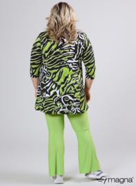 Lange basic shirt (B-6004-PRINT) T40008-Art Zebra Lime