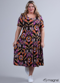 Long A-Line Dress (C-2203-VP) V25021-Paisley Purple