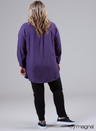 Trim Blouse (B-2424-LVS) 024-Grape Purple