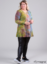 Lange basic shirt (B-6004-MSH) U56008-Tie Dye Lime