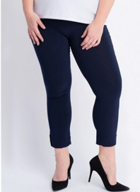 Legging met omslag en knoop (F-03) 017-Marine *