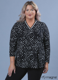 Shirt V-Tape Lange Mouw (B-2315-VIS) W13001-Faded Squares BW