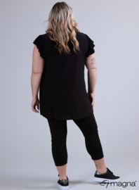 Sleeveless Frill Tunic (C-2305) 001-Zwart