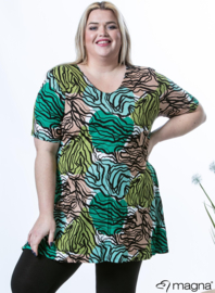 Short Sleeve A-lijn Shirt (B-9004-VP-MB) 00002F-Mint Groen
