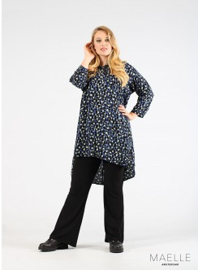 Buttoned Tunic (ME-TU-1005) Z27017-Falling Blocks Blue