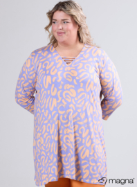 Relaxed V-Strap tunic (C-2320-VP) U26021-Panther Brush Lila