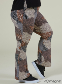 Relaxed Pocket Flared Pants (D-2403-PRINT) V56014-Leo Sand