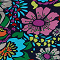 Short Sleeve Puffy Shirt (B-8018-VISprint) V29058-Bright Floral