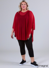 Poncho WINGS chiffon (M-04-CH) 015-Rood