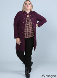 Blazer knopen (N-8005) 026-Aubergine