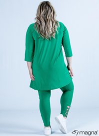 Relaxed V-Strap tunic (C-2320) 058-Forrest Green