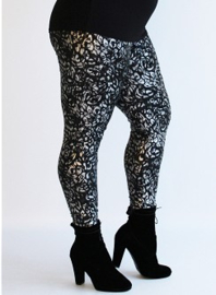 Legging Leather Look (F-23-LL-PR) 513010-Mix Silver