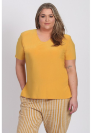 Shirt korte mouw (B-04) 076-Mellow Yellow