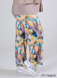 Broek Basic (D-03-PRINT) T42014-Elegant Whirl Sand-Blue