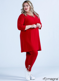 Relaxed V-Strap tunic (C-2320) 015-Rood