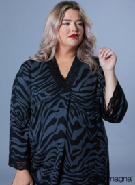 Lace Detailed Tunic (C-2326-VP) V79020-Zebra Grey