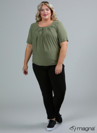 Short Sleeve Puffy Shirt (B-8018) 080-Sage Green