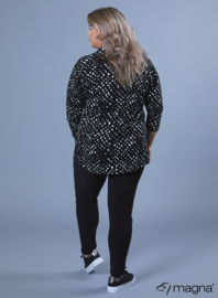 Shirt V-Tape Lange Mouw (B-2315-VIS) W13001-Faded Squares BW