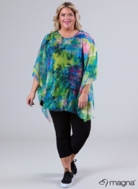 Poncho WINGS chiffon print (M-0004-CHP) V01058-Nature Sketch