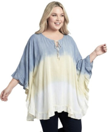 Tuniek "MADDY" 01-5280-GreyWhiteDip