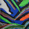 Roll Sleeve Top (B-9001-PR) V76060-Multi Zebra Blue