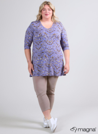 Lange basic shirt (B-6004-VP-MB) U04003-Animal Waves Lila