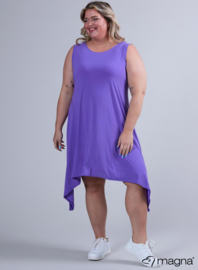 A-Shaped Sleeveless Split Dress (C-2323) 021-Purple