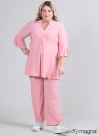 Flared Sleeves Relaxed Tunic (C-2503) 075-Dust Pink