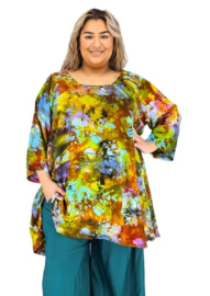 Tuniek Claire XL (08-5263) YelBrownFlwr