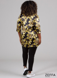 Simple Tunic  (ZF-TU-1005-SLK) U68008-Brushed Flower Lime