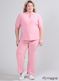 Roll Sleeve Top (B-9001) 075-Dust Pink