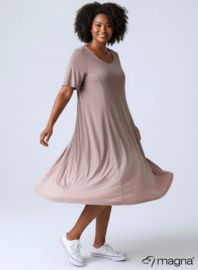 Long A-Line Dress (C-2203) 014-Sand