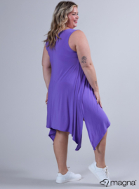 A-Shaped Sleeveless Split Dress (C-2323) 021-Purple